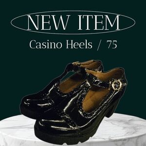 Casio Glossy Black Heels